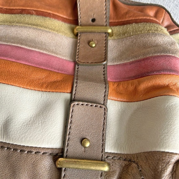 Fossil Leather and Suede handbag - Picture 5 of 13